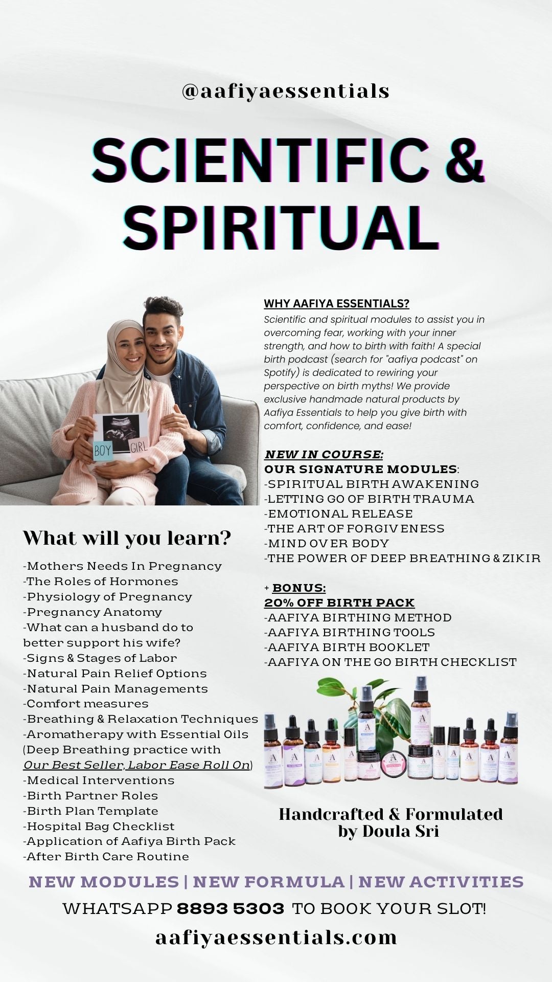 Whatsapp 8893 5303 to register your slot!